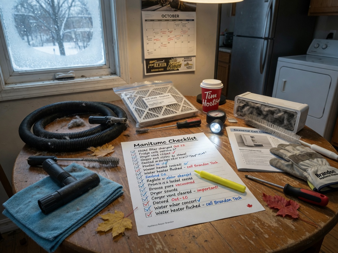 Seasonal Maintenance Checklist for Brandon Appliance Owners